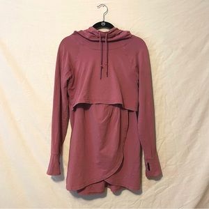 Latched Mama Pink Nursing Hoodie Size Large